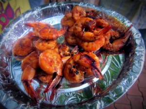Prawns Barbeque in Chinese sauces