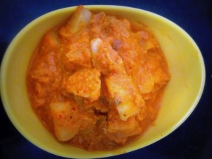 Potato in Coconut Gravy (Batate Song- Konkani Style)