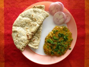Spicy marathi besan curry - Pithla