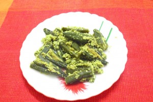 Stuffed Bhindi with green masala