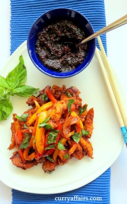 Chicken with Roasted Chilli Paste and Basil